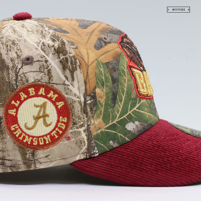 ALABAMA CRIMSON TIDE REALTREE® EDGE RUSSET SUNSET CORDUROY NEW ERA FITTED CAP