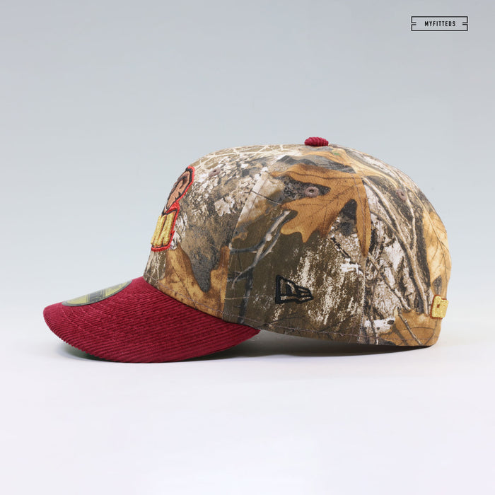 ALABAMA CRIMSON TIDE REALTREE® EDGE RUSSET SUNSET CORDUROY NEW ERA FITTED CAP