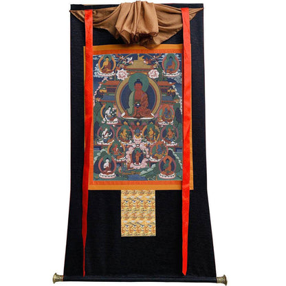 Amitabha Thangka - Tibetan thangka painting, view 8