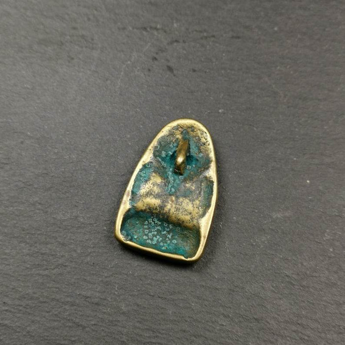 Amulet, Chenrezig Pendant Badge,32 - Tibetan Buddhist amulet, view 5