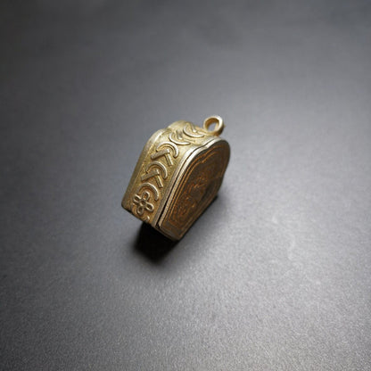Amulet Pendant,Gau Ghau Shrine, 1.1" - Tibetan Buddhist amulet, view 4