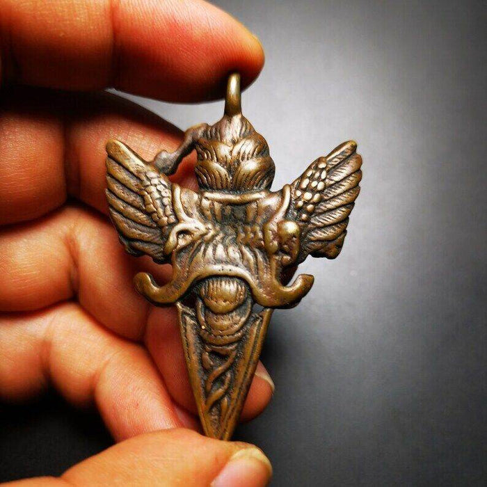 Amulet Pendant,Mahakala Phurba - Tibetan Buddhist amulet, view 7