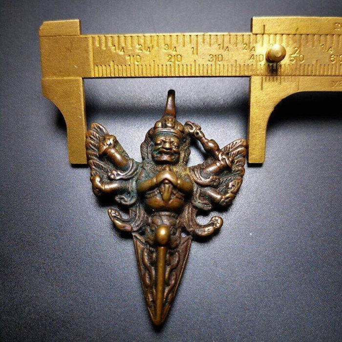 Amulet Pendant,Mahakala Phurba - Tibetan Buddhist amulet, view 8