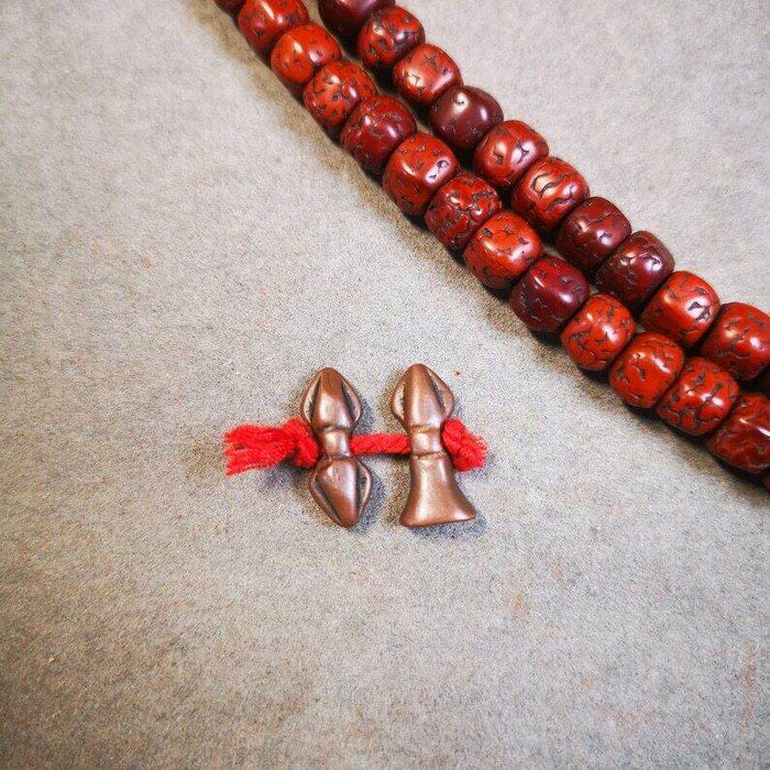 Amulet Pendant,Mini Vajra and Dorje Bell, Mala Accessories - Tibetan Buddhist mala beads, view 4