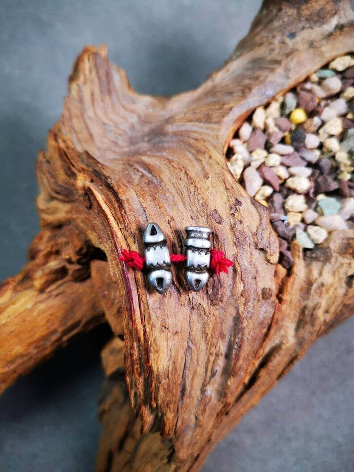 Amulet Pendant,Mini Vajra and Dorje Bell, Mala Accessories - Tibetan Buddhist mala beads, view 4