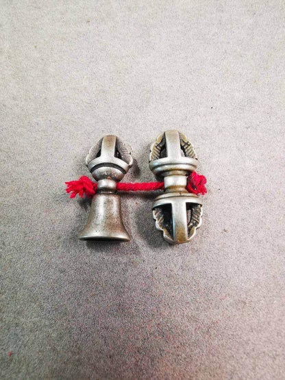 Amulet Pendant,Mini Vajra and Dorje Bell, Mala Accessories - Tibetan Buddhist mala beads, view 8