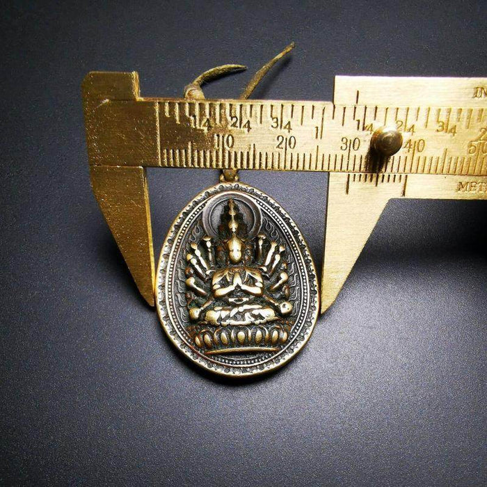 Amulet,Avalokitesvara,Padmapani,Kuanyin Pendant - Tibetan Buddhist amulet, view 5