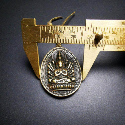 Amulet,Avalokitesvara,Padmapani,Kuanyin Pendant - Tibetan Buddhist amulet, view 5