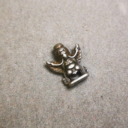 Amulet,Garuda Pendant,Prayer Bead,0.7" - Tibetan Buddhist amulet, view 8