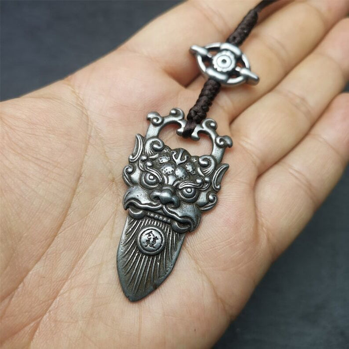 Amulet,Kirtimukha Pendant,Bhoma,Banaspati,1.97" - Tibetan Buddhist amulet, view 5