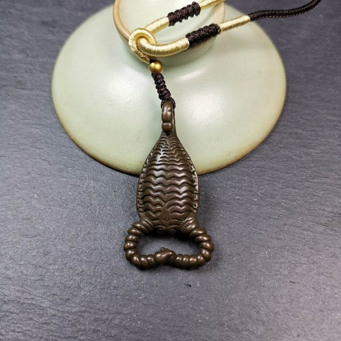 Amulet,Scorpion Guru of Padmasambhava, Buddhist Scorpion Totem Pendant - Tibetan Buddhist amulet, view 5