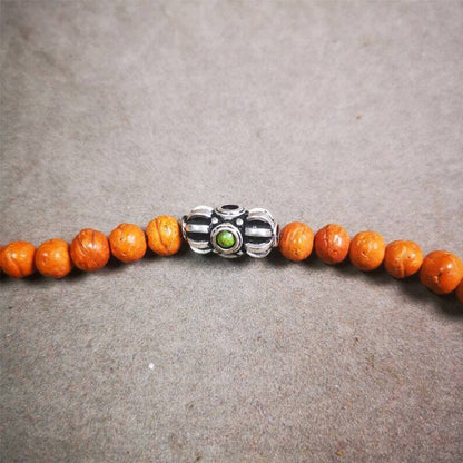 Amulet,Vajra Pendant for Mala,Bag Hanging,0.75" - Tibetan Buddhist mala beads, view 4