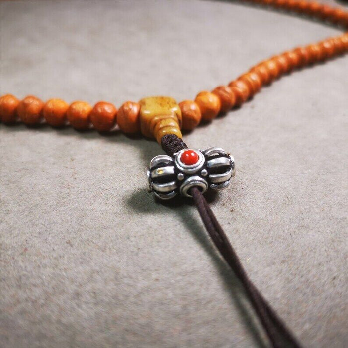 Amulet,Vajra Pendant for Mala,Bag Hanging,0.75" - Tibetan Buddhist mala beads, view 5