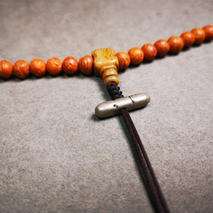 Amulet,Vajra Pendant for Mala,Bag Hanging,0.9" - Tibetan Buddhist mala beads, view 4