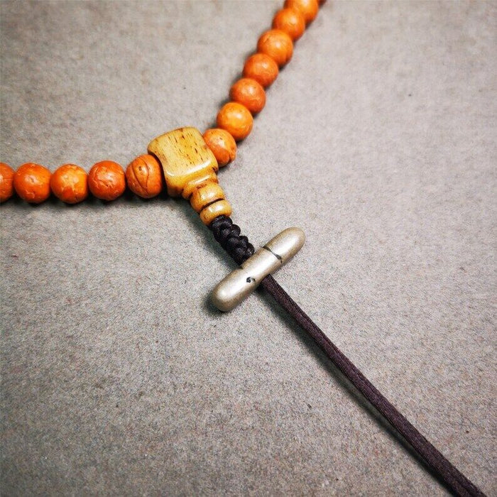 Amulet,Vajra Pendant for Mala,Bag Hanging,0.9" - Tibetan Buddhist mala beads, view 6