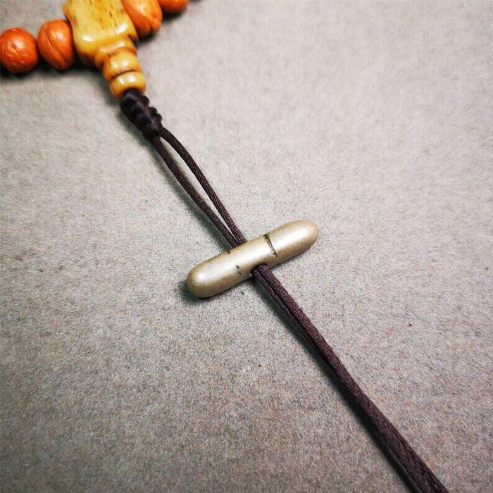Amulet,Vajra Pendant for Mala,Bag Hanging,0.9" - Tibetan Buddhist mala beads, view 7