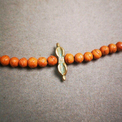 Amulet,Vajra Pendant for Mala,Bag Hanging,Prayer Bead Accessories - Tibetan Buddhist mala beads, detailed view
