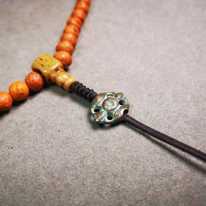 Amulet,Vajra Pendant for Mala,Bag Hanging,Prayer Bead Accessories - Tibetan Buddhist mala beads, detailed view