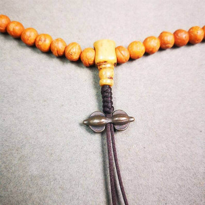 Amulet,Vajra Pendant for Mala,Bag Hanging,Prayer Bead - Tibetan Buddhist mala beads, detailed view