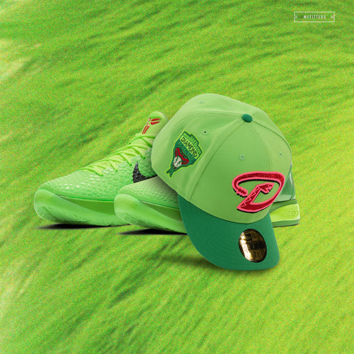 ARIZONA DIAMONDBACKS 1998 INAUGURAL SEASON KOBE VI PROTRO GRINCH INSPIRED NEW ERA CAP