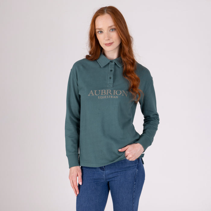 Aubrion Equestrian Button Sweatshirt