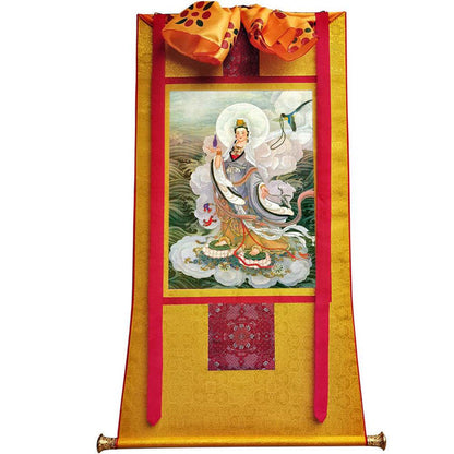 Avalokitesvara - Tibetan thangka painting, view 6