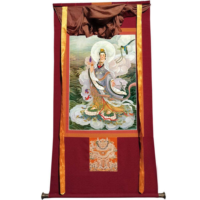 Avalokitesvara - Tibetan thangka painting, view 7