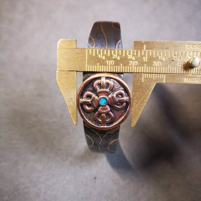 Bangle,Unique Cross Vajra Cuff Bracelet,Protection Jewelry - Tibetan Buddhist vajra, view 7