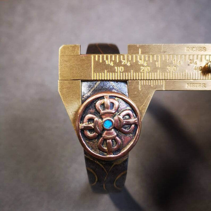 Bangle,Unique Cross Vajra Cuff Bracelet,Protection Jewelry - Tibetan Buddhist vajra, view 8