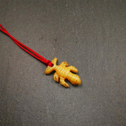 Bone Scorpion Amulet 1.2" - Tibetan Buddhist amulet, view 5