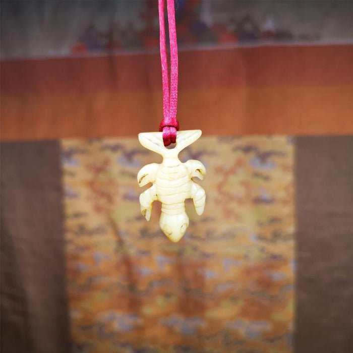 Bone Scorpion Amulet 1.2" - Tibetan Buddhist amulet, view 7