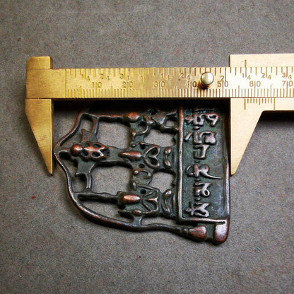 Buddha Statue Badge,Three Great Chenrezig,Manjushri,Vajrapani - Tibetan Buddhist statue, view 8
