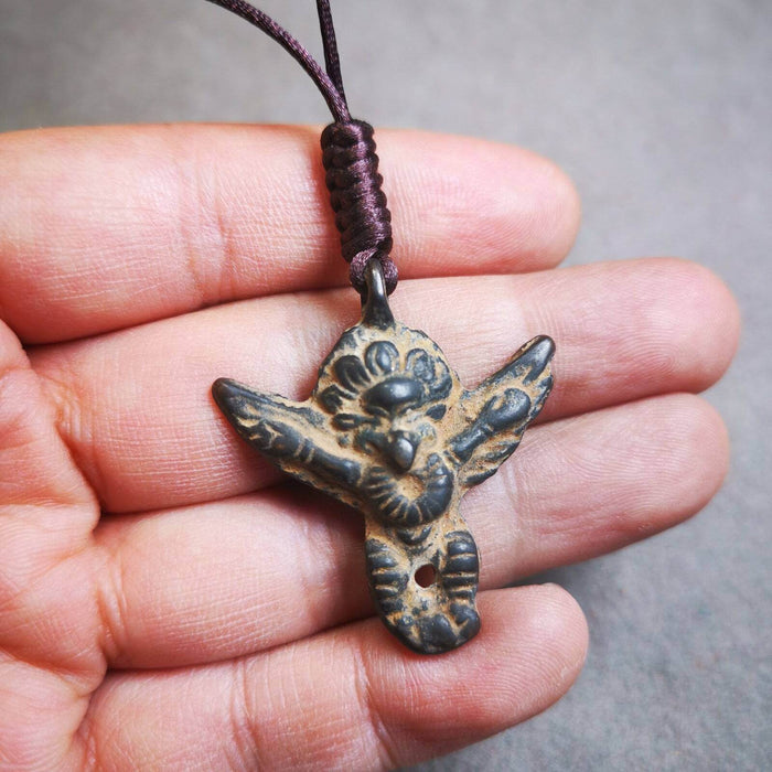 Buddhist Amulet Pendant,Garuda,Garula,Suparn Bird - Tibetan Buddhist amulet, view 6