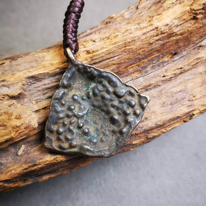 Buddhist Amulet, Vase and Golden Fish Badge,Thokcha - Tibetan Buddhist amulet, detailed view