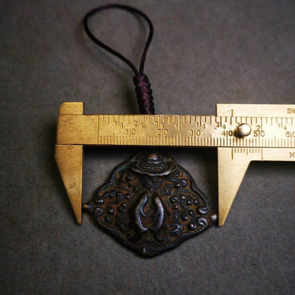 Buddhist Amulet, Vase and Golden Fish Badge,Thokcha - Tibetan Buddhist amulet, view 7