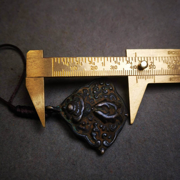 Buddhist Amulet, Vase and Golden Fish Badge,Thokcha - Tibetan Buddhist amulet, view 8