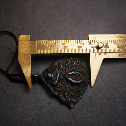 Buddhist Amulet, Vase and Golden Fish Badge,Thokcha - Tibetan Buddhist amulet, view 8