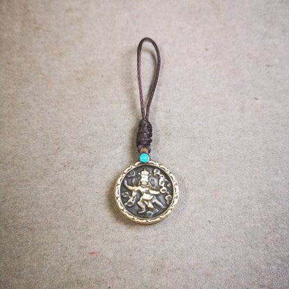 Buddhist Amulet,Bag Hanging, Garuda / Vajrapani - Tibetan Buddhist amulet, view 8