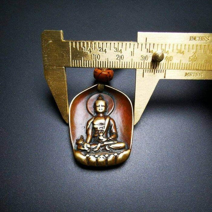 Buddhist Protective Pendant,Shakyamuni Gautama Amulet - Tibetan Buddhist amulet, view 5