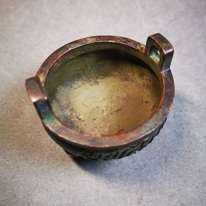 Censer,Amphora Incense Burner 1.81" - Tibetan Buddhist art, close-up detail