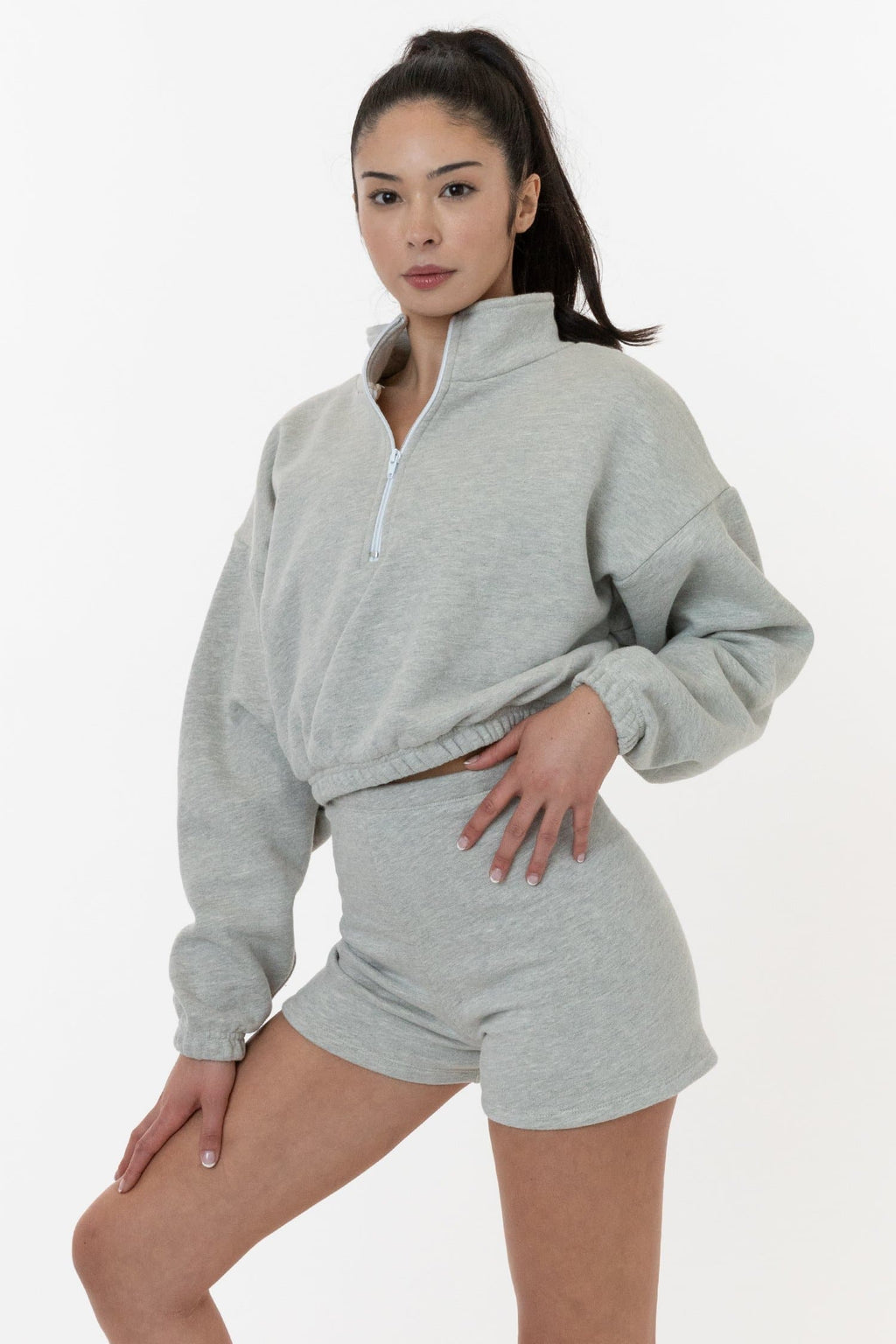 CF330 - Cotton Fleece High Waist Fitted Short