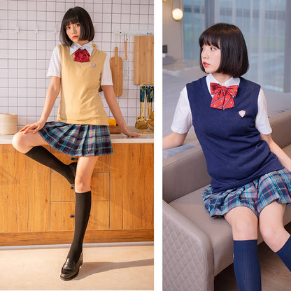 べストつき 半袖シャツ制服4点セット