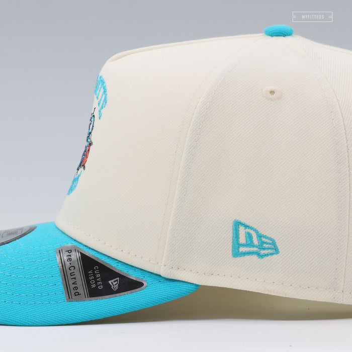 CHARLOTTE HORNETS QUEEN HORNET NBA HWC OFF WHITE 9FIFTY A-FRAME NEW ERA SNAPBACK
