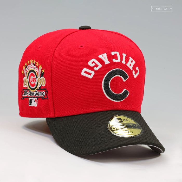 CHICAGO CUBS FLIPPED AND MIRRORED 1990 MLB ALL-STAR GAME BULLS INSPIRED NEW ERA CAP