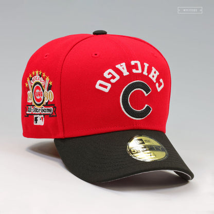 CHICAGO CUBS FLIPPED AND MIRRORED 1990 MLB ALL-STAR GAME BULLS INSPIRED NEW ERA CAP