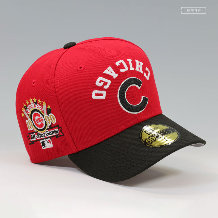 CHICAGO CUBS FLIPPED AND MIRRORED 1990 MLB ALL-STAR GAME BULLS INSPIRED NEW ERA CAP