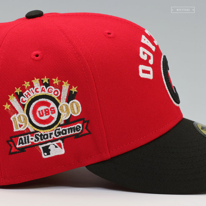 CHICAGO CUBS FLIPPED AND MIRRORED 1990 MLB ALL-STAR GAME BULLS INSPIRED NEW ERA CAP