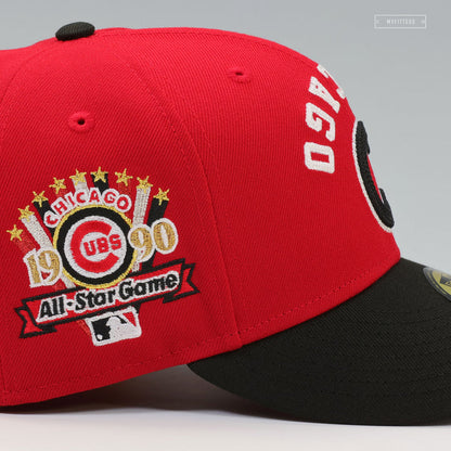 CHICAGO CUBS FLIPPED AND MIRRORED 1990 MLB ALL-STAR GAME BULLS INSPIRED NEW ERA CAP