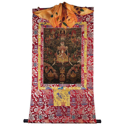 Dalai Lama VII - Kelzang Gyatso Image - Tibetan thangka painting, view 7