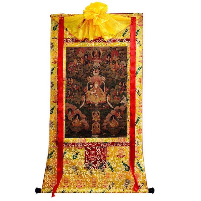 Dalai Lama VII - Kelzang Gyatso Image - Tibetan thangka painting, view 8
